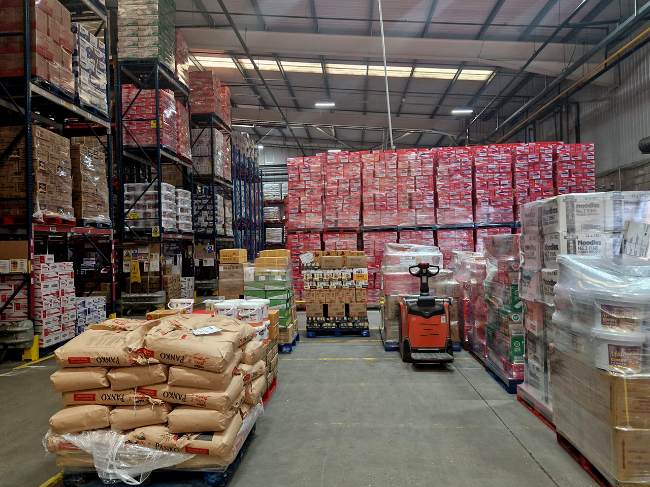 Tiger Tiger Foods UK distribution warehouse operated by JK Foods